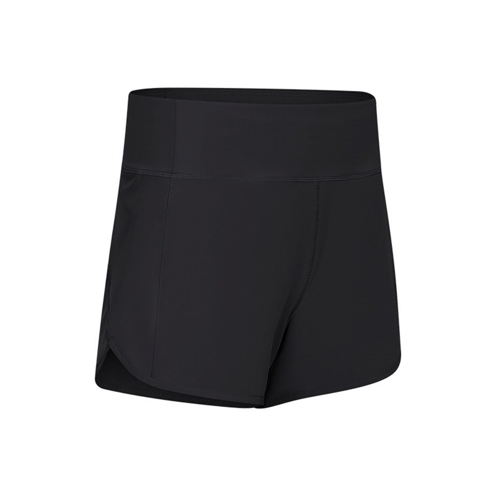 YOGA Damen Schnelltrocknende Sport-Lauf-Workout-Shorts mit Reißverschlusstasche