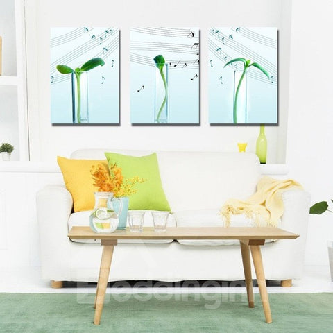 New Arrival Pea Seedlings and Stave Canvas Wall Prints