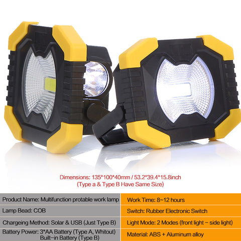 Portable camping light