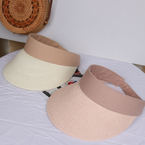 Beach hat straw hat sunscreen sun hat cool hat