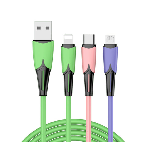 Liquid silicone data cable