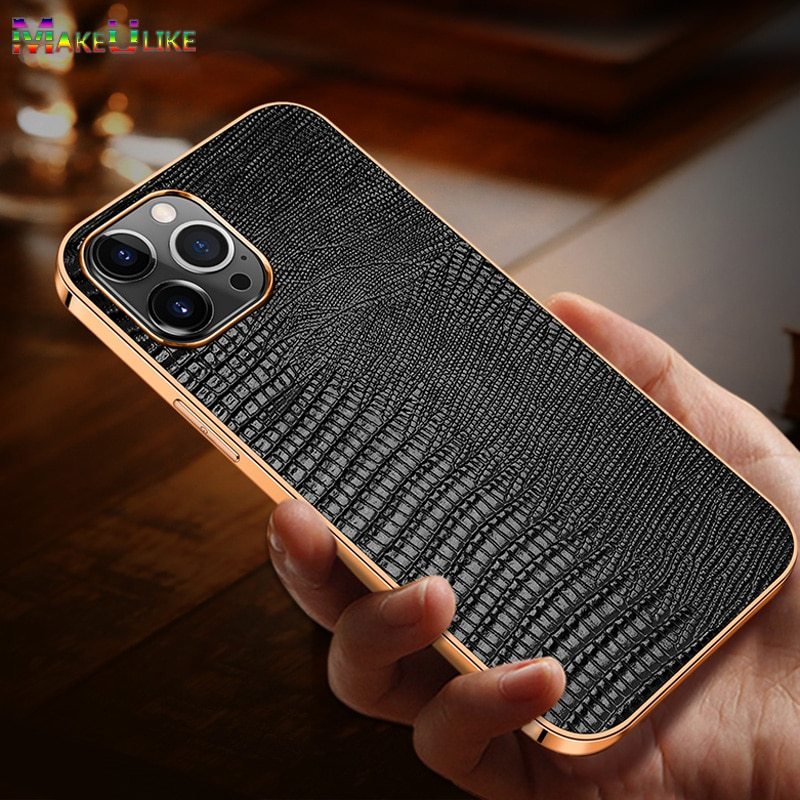 Compatible with Apple , Lizard  Pattern Protective Cover For Mobile Phone Shell