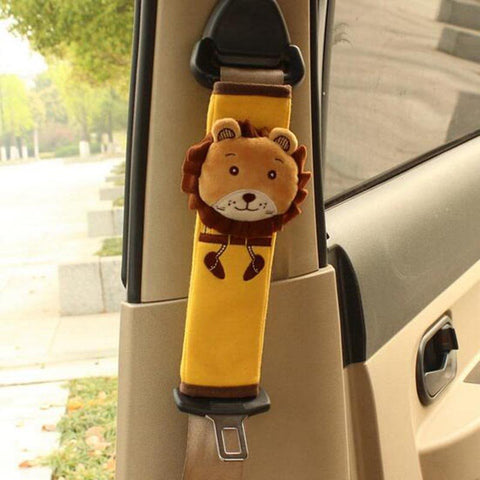 Cartoon Style Cute Animal Pattern Seat Belt Pads, Environmental Friendly Material, Non-Toxic, No Pollution, No Fading