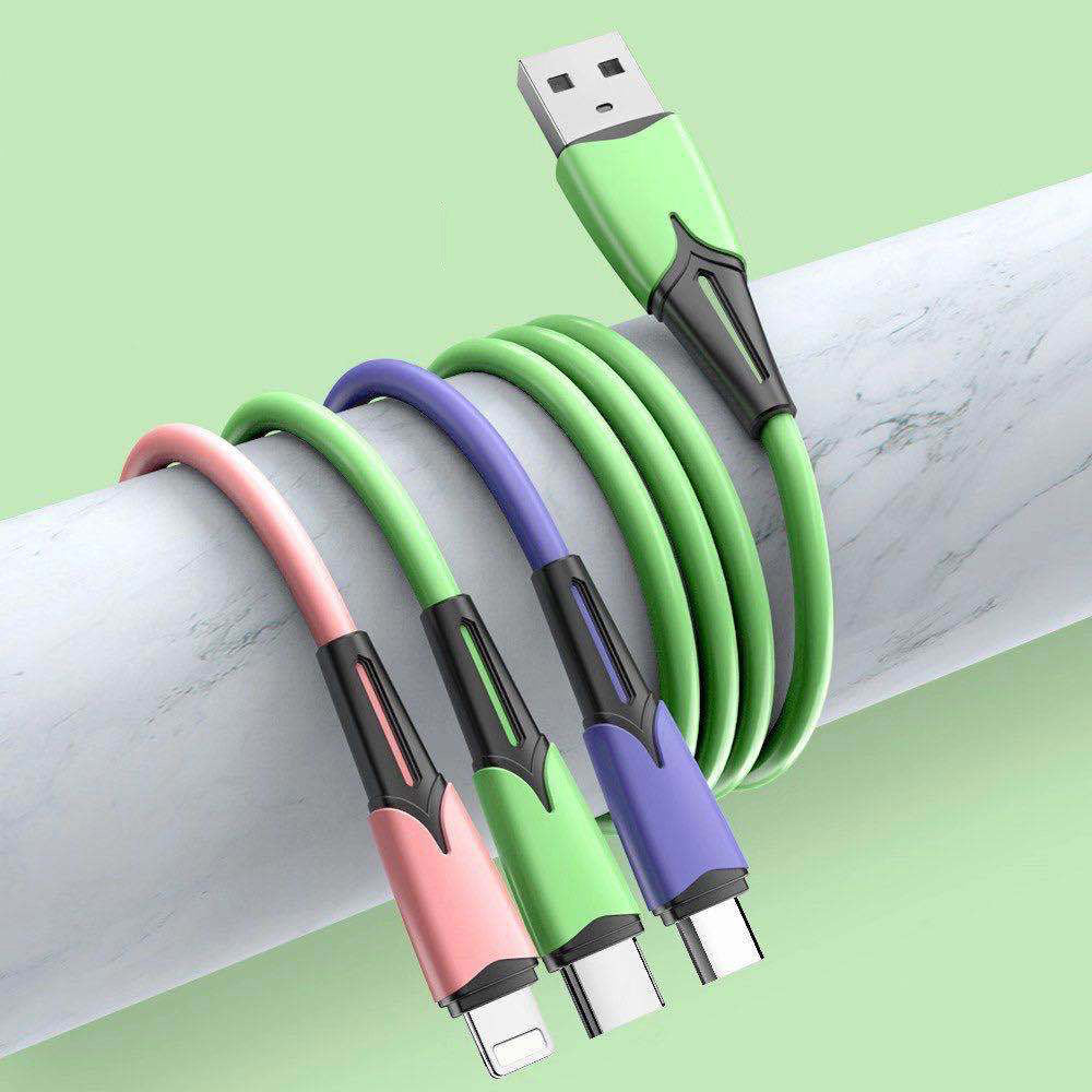 Liquid silicone data cable