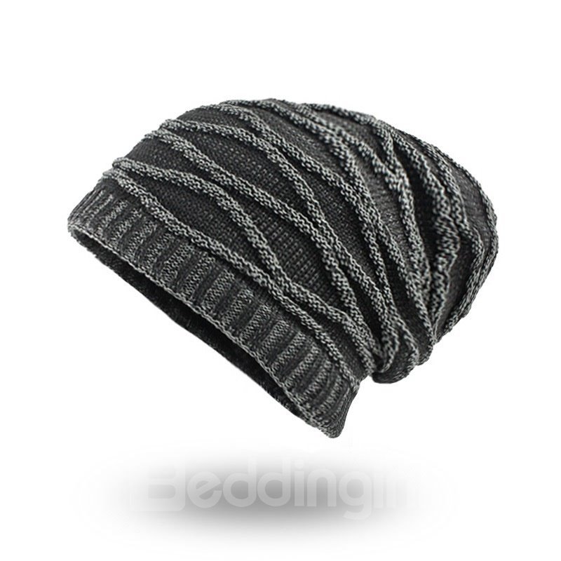 Winter Plus Velvet Warm Rhombus Head Men's Outdoor Hat  