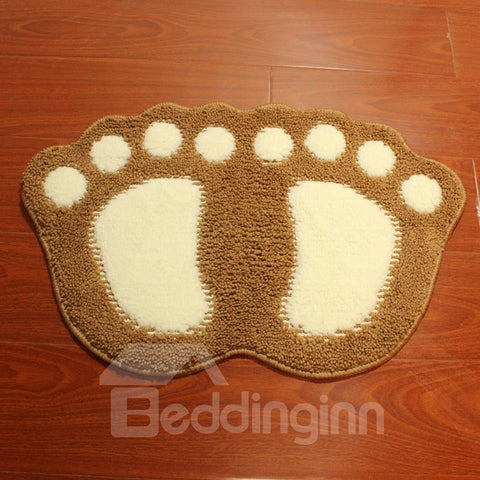 Cute Cartoon Big Foot Area Rug Bedroom Door Floor Mat