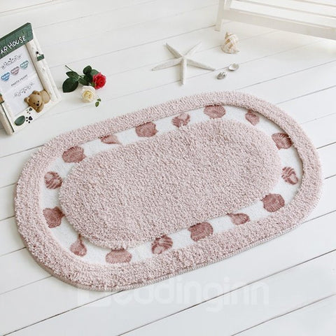 Modern Home Decor Concise Shell Printing Soft Bath Rug