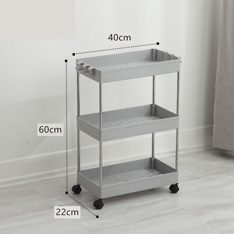 Crevice storage rack floor-standing slit rack