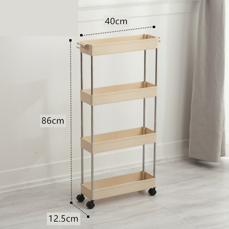 Crevice storage rack floor-standing slit rack