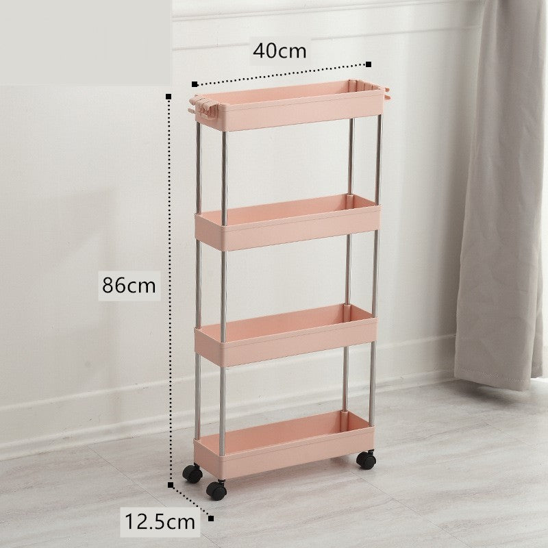 Crevice storage rack floor-standing slit rack