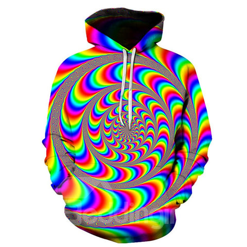 3D Print Loose Hooded Hoodies Beddinginn Paisley Print Thick Pullover Fall Men's Hoodies