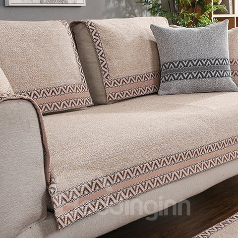 All Seasons Simple Style Anti-Slip Plain Sofa Covers