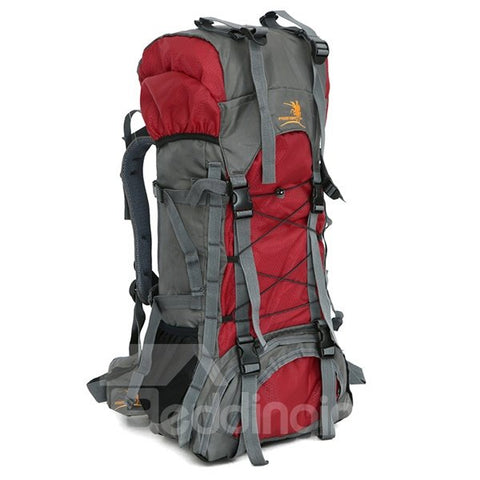 60L Waterproof Nylon Lightweight Travel High Capacity Outdoor Backpack