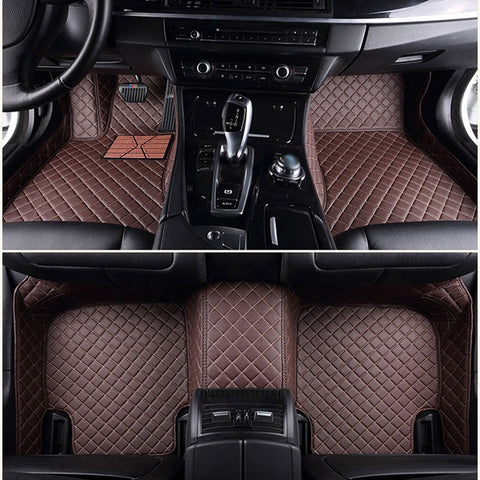 Top-notch Custom-Made Grid Line Design Onefold Color Custom Fit Car Floor Mats