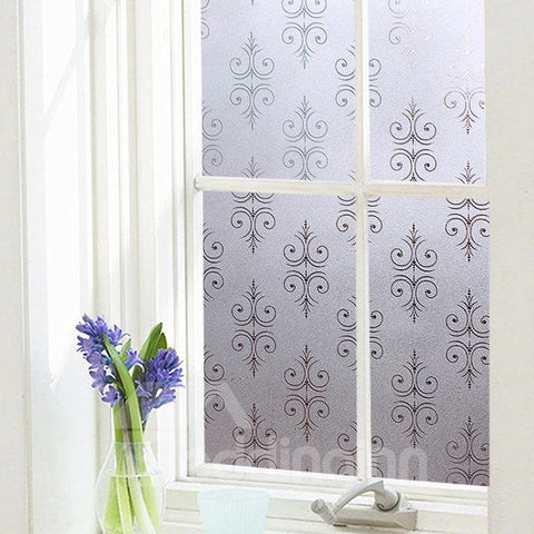 Classic Pattern Window Film No-glue Glass Static Sticker