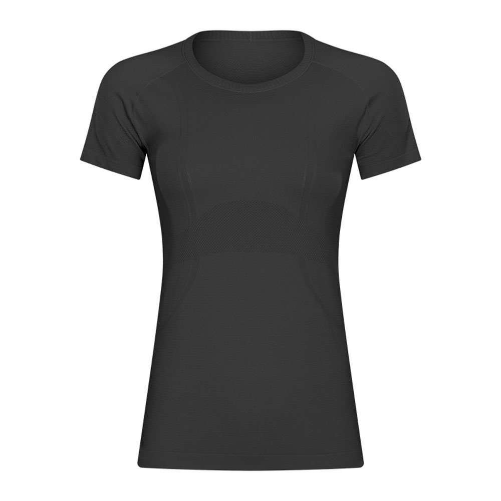 Camisas de entrenamiento para mujer Dry-Fit Camisetas de manga corta Cuello redondo Stretch Yoga Tops Camisas atléticas 