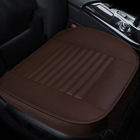 Car Seat Cushion, 2PC Breathable Car Interior Seat Cover Cushion Pad Mat for Auto Supplies Office Chair with Durable PU Leather