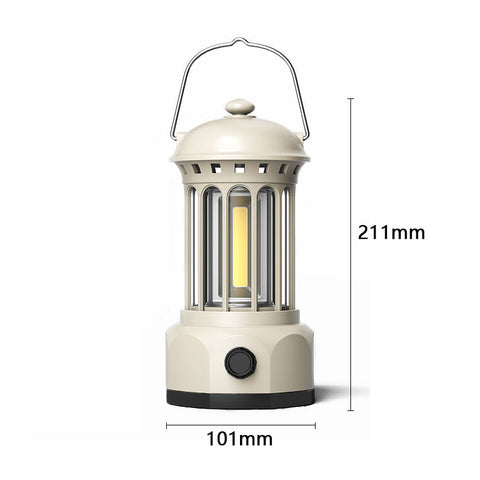 Outdoor Camping Lantern COB Portable Tent Light Retro Barn Lantern