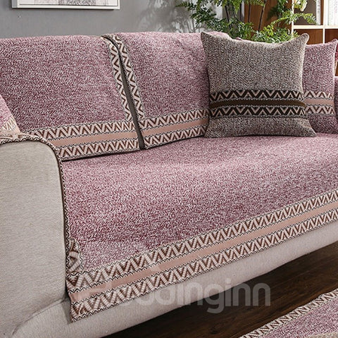 All Seasons Simple Style Anti-Slip Plain Sofa Covers