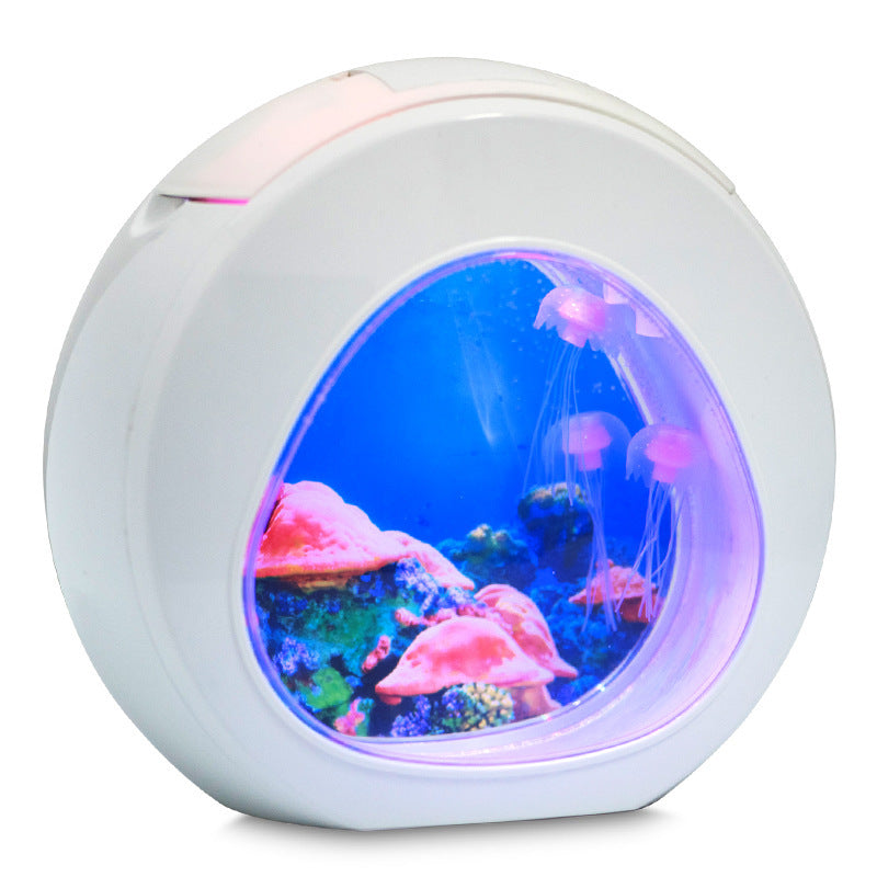 Electronic jellyfish aquarium night light