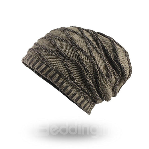Winter Plus Velvet Warm Rhombus Head Men's Outdoor Hat  