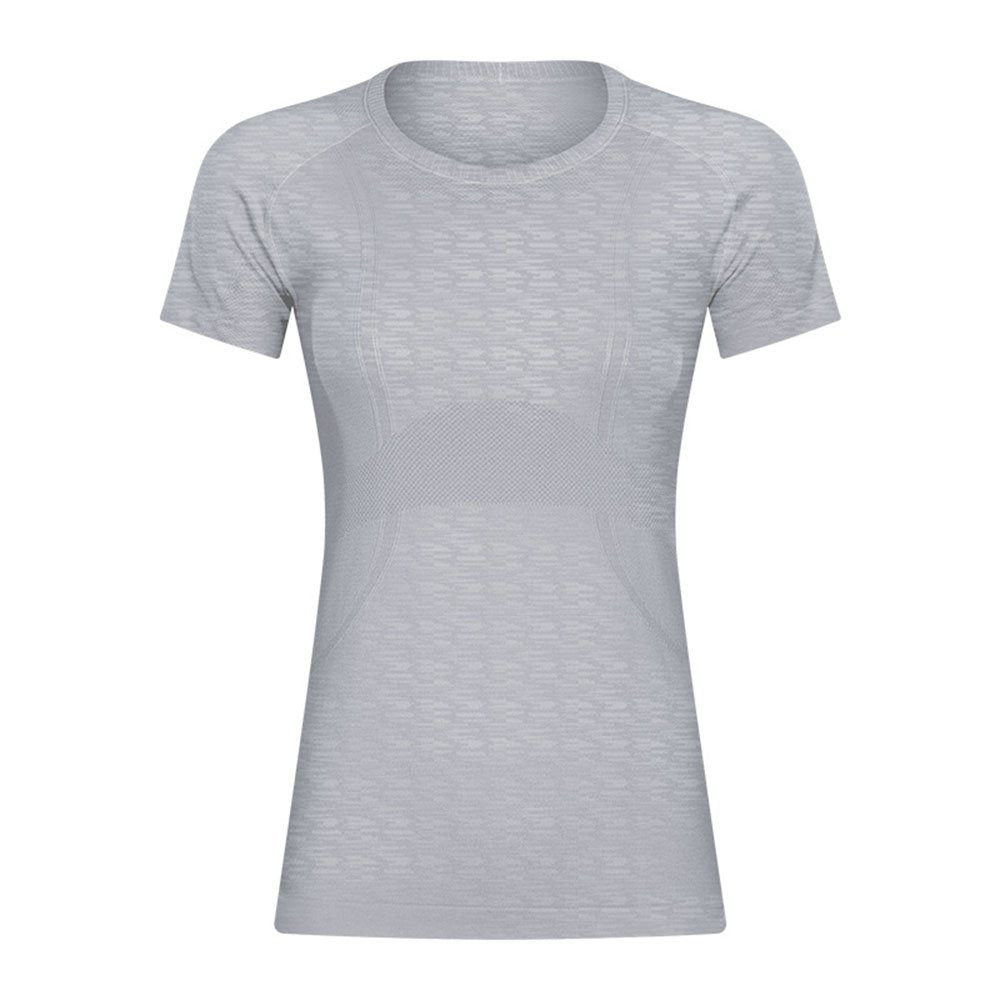 Workout-Shirts für Damen, Dry-Fit-Kurzarm-T-Shirts, Rundhalsausschnitt, Stretch-Yoga-Oberteile, Sport-Shirts 