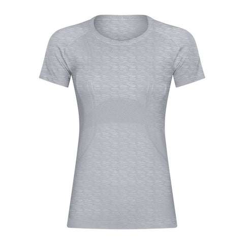 Workout-Shirts für Damen, Dry-Fit-Kurzarm-T-Shirts, Rundhalsausschnitt, Stretch-Yoga-Oberteile, Sport-Shirts 