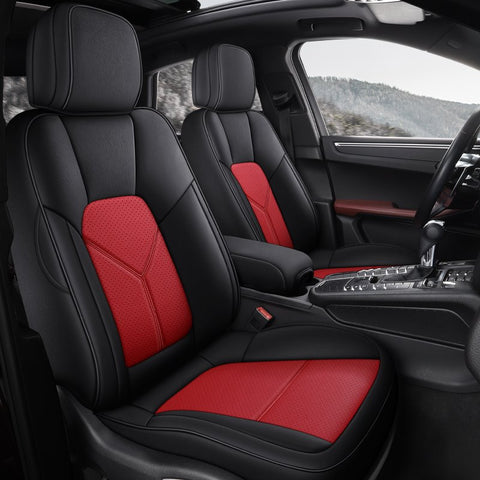 5 Seats Full Coverage Custom Fit Seat Covers Wear Resistant Leather Fabric Strong Elasticity And Non Deformation Airbag Compatible If You Can’t Find Your Own Car Model Please Note Your Car Model When Placing An Order