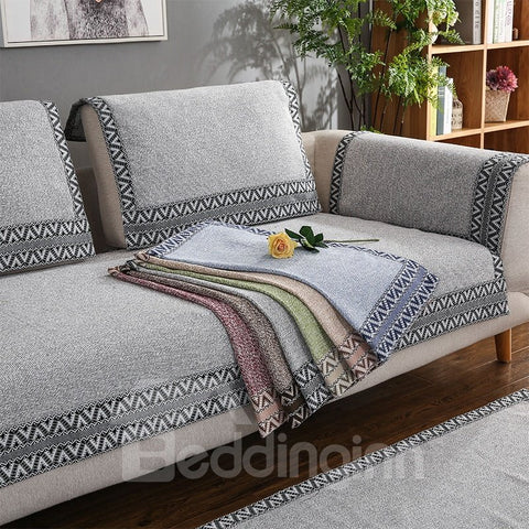 All Seasons Simple Style Anti-Slip Plain Sofa Covers