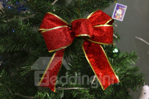 Lazos de cinta navideña para decoración de árboles y fiestas