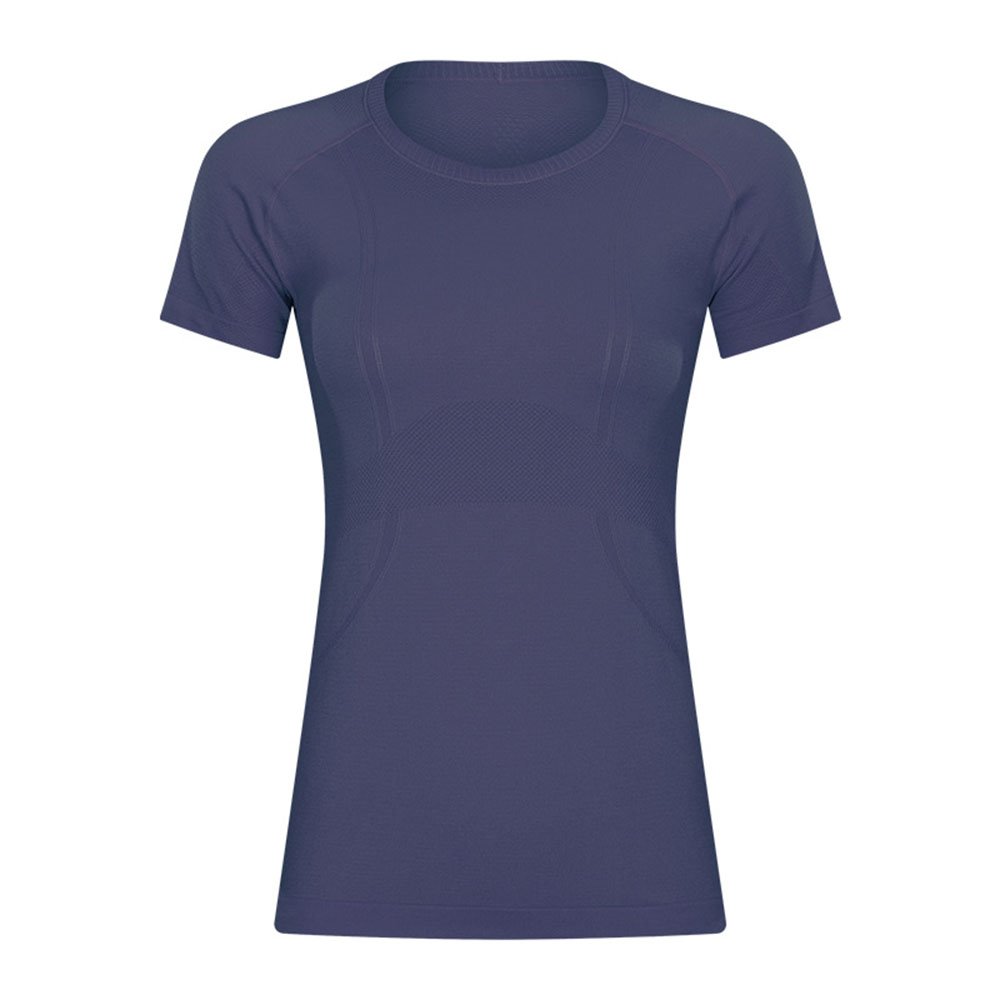 Camisas de entrenamiento para mujer Dry-Fit Camisetas de manga corta Cuello redondo Stretch Yoga Tops Camisas atléticas 