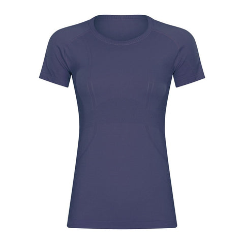 Workout-Shirts für Damen, Dry-Fit-Kurzarm-T-Shirts, Rundhalsausschnitt, Stretch-Yoga-Oberteile, Sport-Shirts 