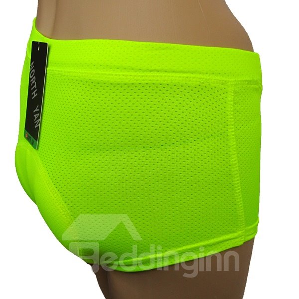 Women's Bright Color Outdoor Shorts Padded Compression Bike Tights