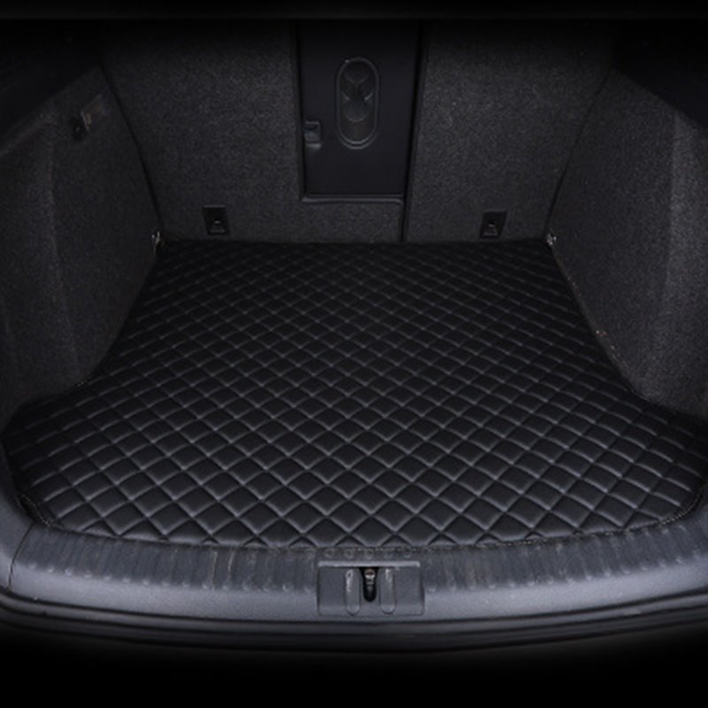 Estera impermeable para maletero de coche con patrón geométrico de 3 colores para Santana 