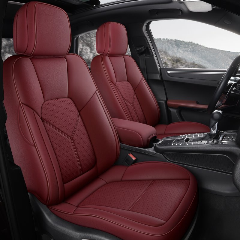 5 Seats Full Coverage Custom Fit Seat Covers Wear Resistant Leather Fabric Strong Elasticity And Non Deformation Airbag Compatible If You Can’t Find Your Own Car Model Please Note Your Car Model When Placing An Order