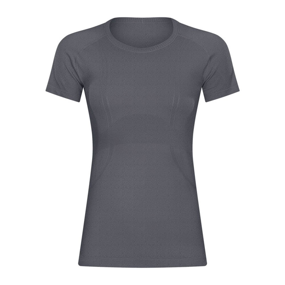 Camisas de entrenamiento para mujer Dry-Fit Camisetas de manga corta Cuello redondo Stretch Yoga Tops Camisas atléticas 