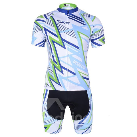 Men's Cycling Summer Cool Clothing Set Breathable Quick Dry Jersey Glitter