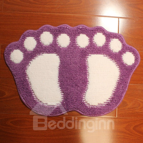 Cute Cartoon Big Foot Area Rug Bedroom Door Floor Mat