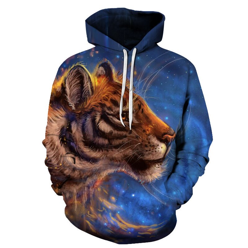 Moda para Hombres Novedad Animal Sudaderas con Capucha Impresas en 3D Sudaderas Impresión Integrada Sin Decolorarse, Agrietarse, Pelarse o Descamarse Suave Toque de Seda de Leche 