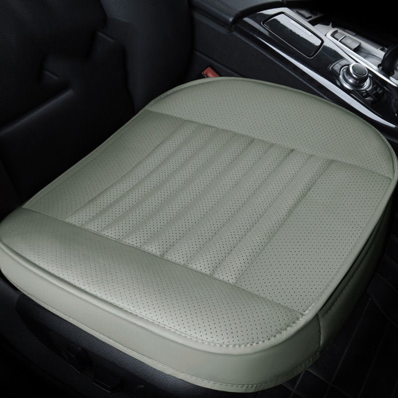 Car Seat Cushion, 2PC Breathable Car Interior Seat Cover Cushion Pad Mat for Auto Supplies Office Chair with Durable PU Leather